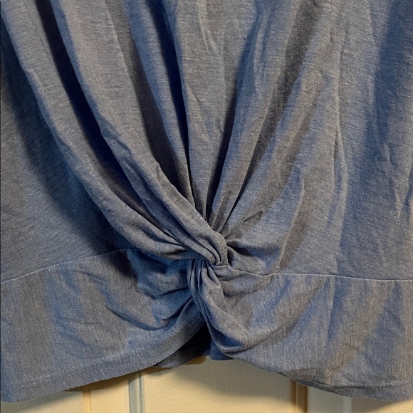 Calvin Klein Light Blue Knot Front Tee - Picture 4 of 4